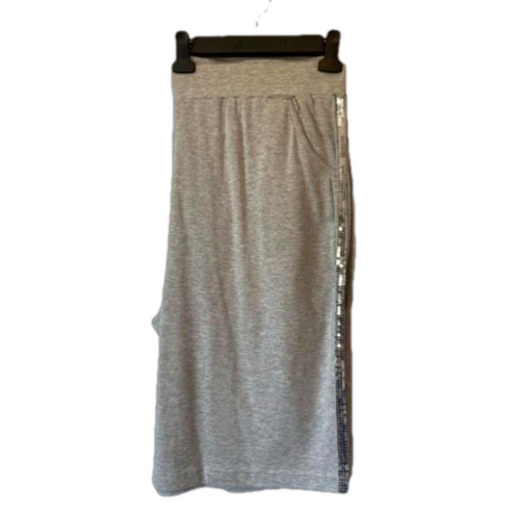 Roaman's Women's 2X Chic Active Silver Sequin Travel Resort Comfy Lounge Shorts‎